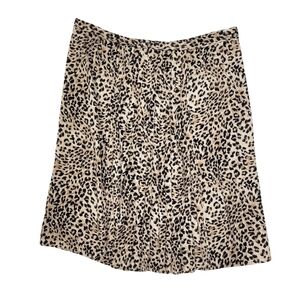 VIntage Philippe Adec Silk Animal Print Skirt